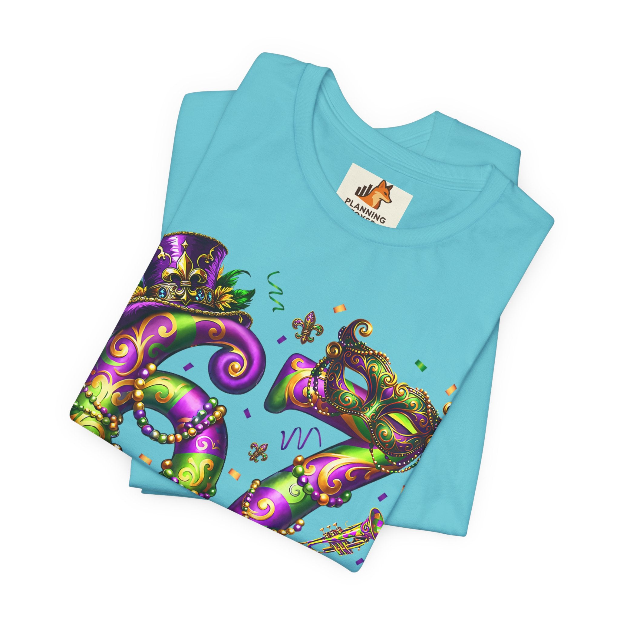Mardi Gras 67 Bruh T-Shirt — Festive Beads & Mask Party Tee