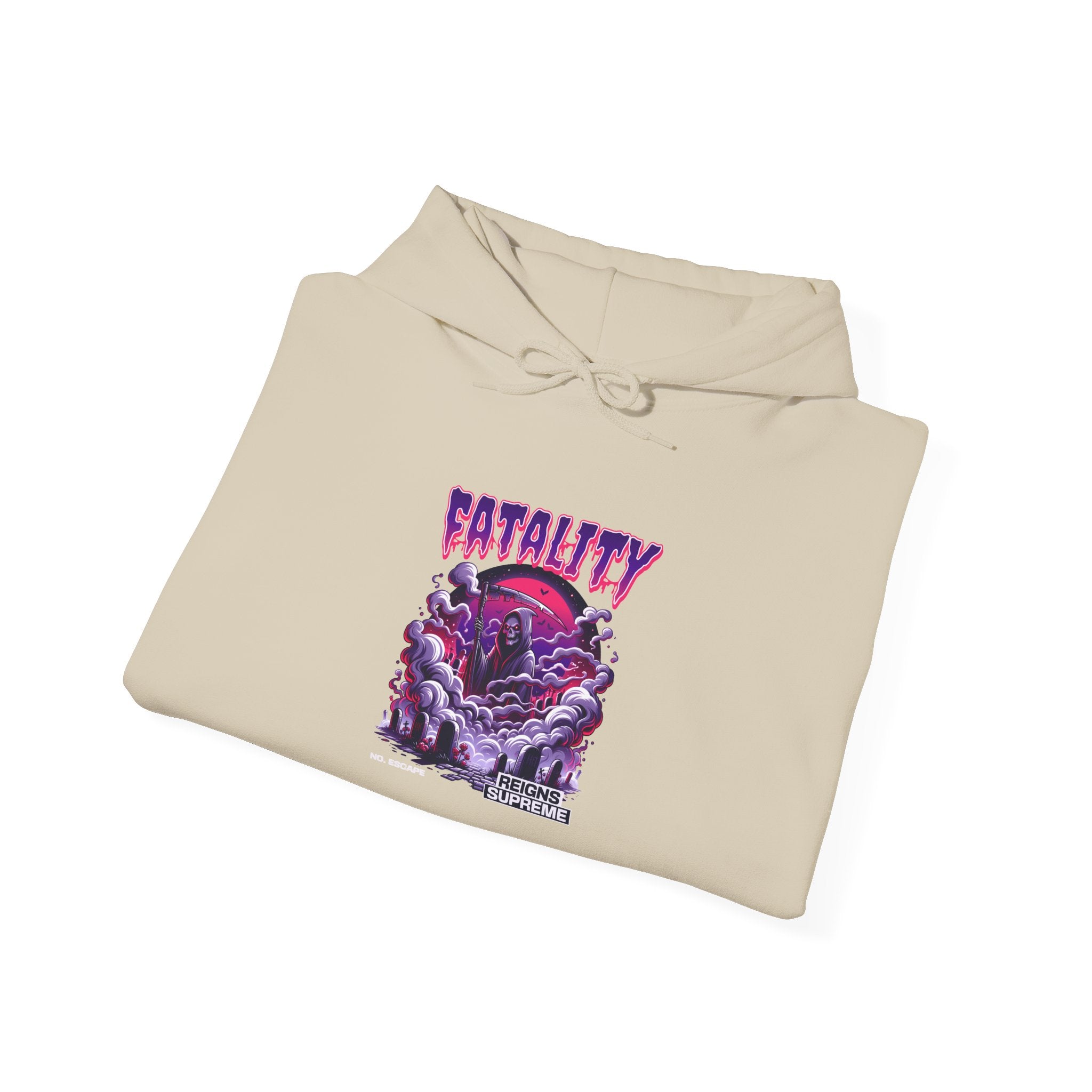Halloween Spooky Club Hoodie — Fatality Retro Skull Horror Pullover