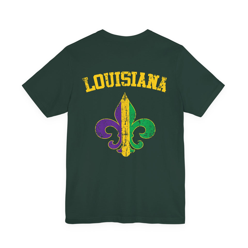 King Cake Calories Tee — Mardi Gras Louisiana Fleur-de-Lis Shirt