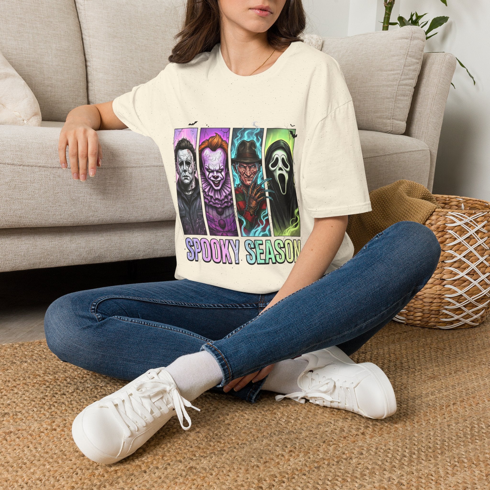 Halloween Horror Icons T-Shirt — "Spooky Season" Graphic Tee