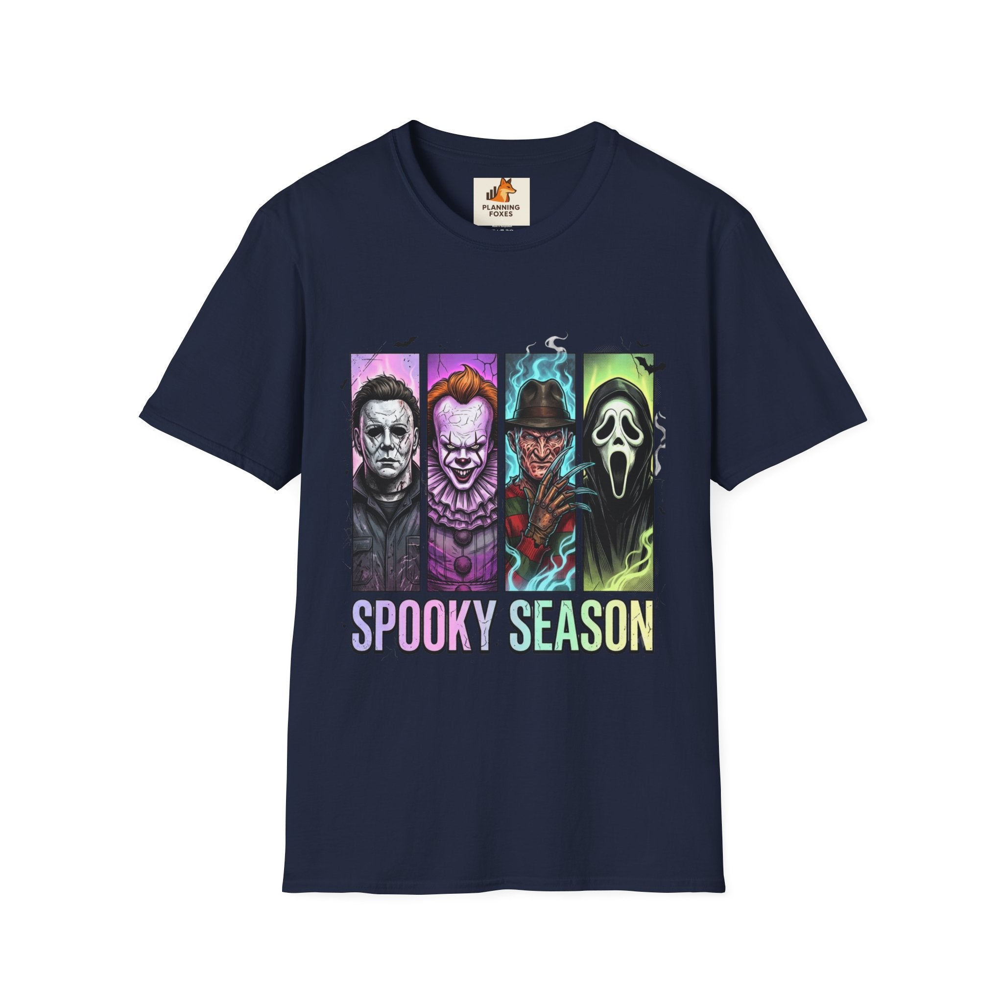 Halloween Horror Icons T-Shirt — "Spooky Season" Graphic Tee