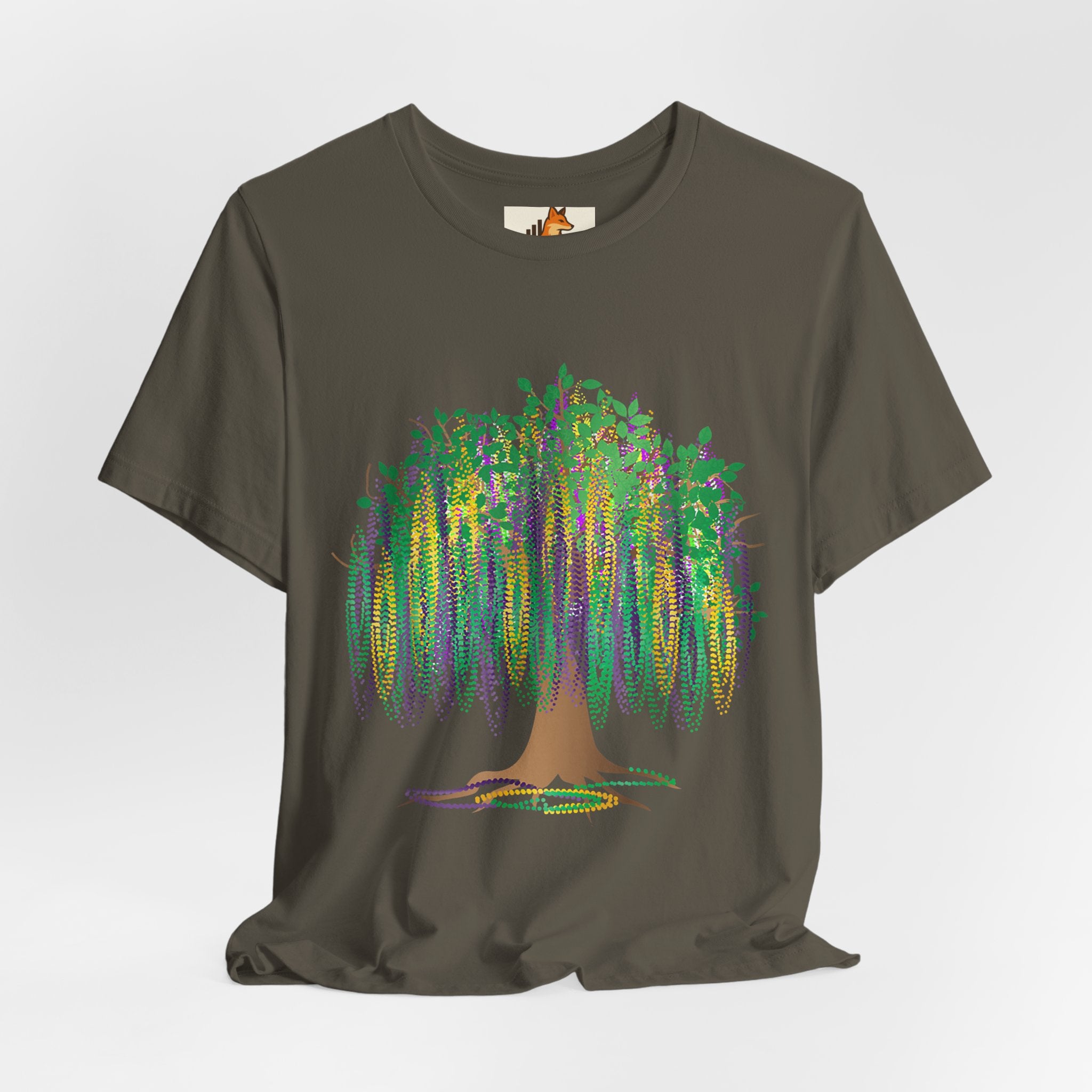 Mardi Gras Willow T-Shirt — Louisiana Fleur-de-Lis Tee