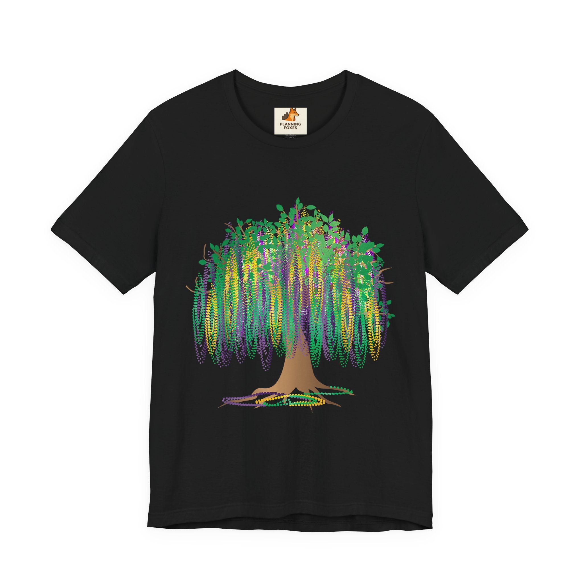 Mardi Gras Willow T-Shirt — Louisiana Fleur-de-Lis Tee