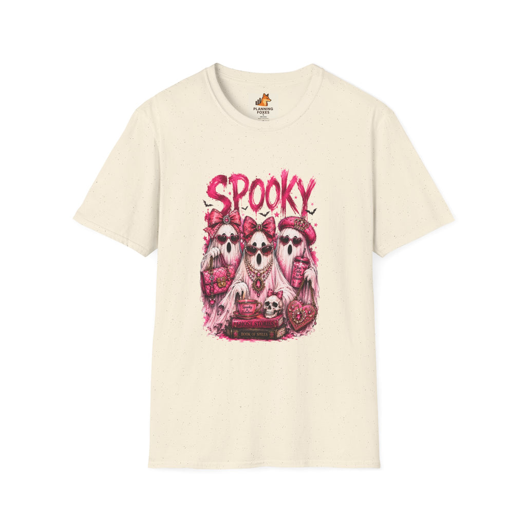 Spooky Pink Skull Trio T-Shirt