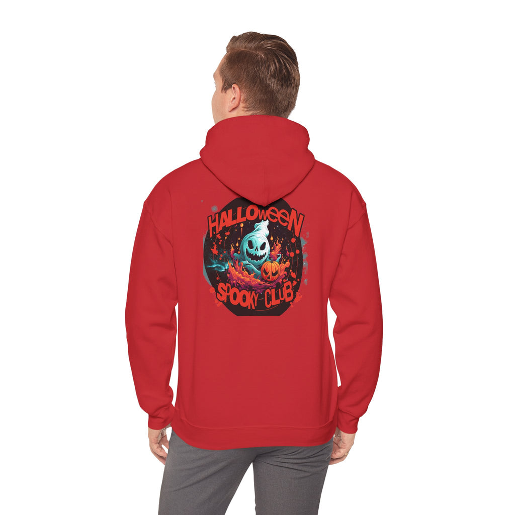 Halloween Spooky Club Hoodie — Fatality Retro Skull Horror Pullover