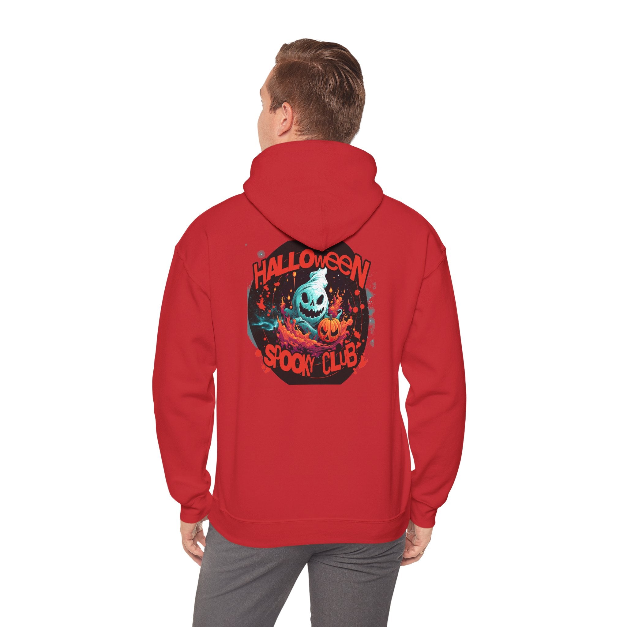 Halloween Spooky Club Hoodie — Fatality Retro Skull Horror Pullover