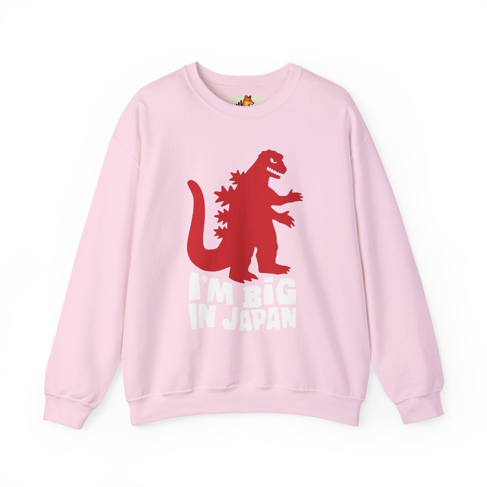 Red Godzilla Silhouette Crewneck Sweatshirt