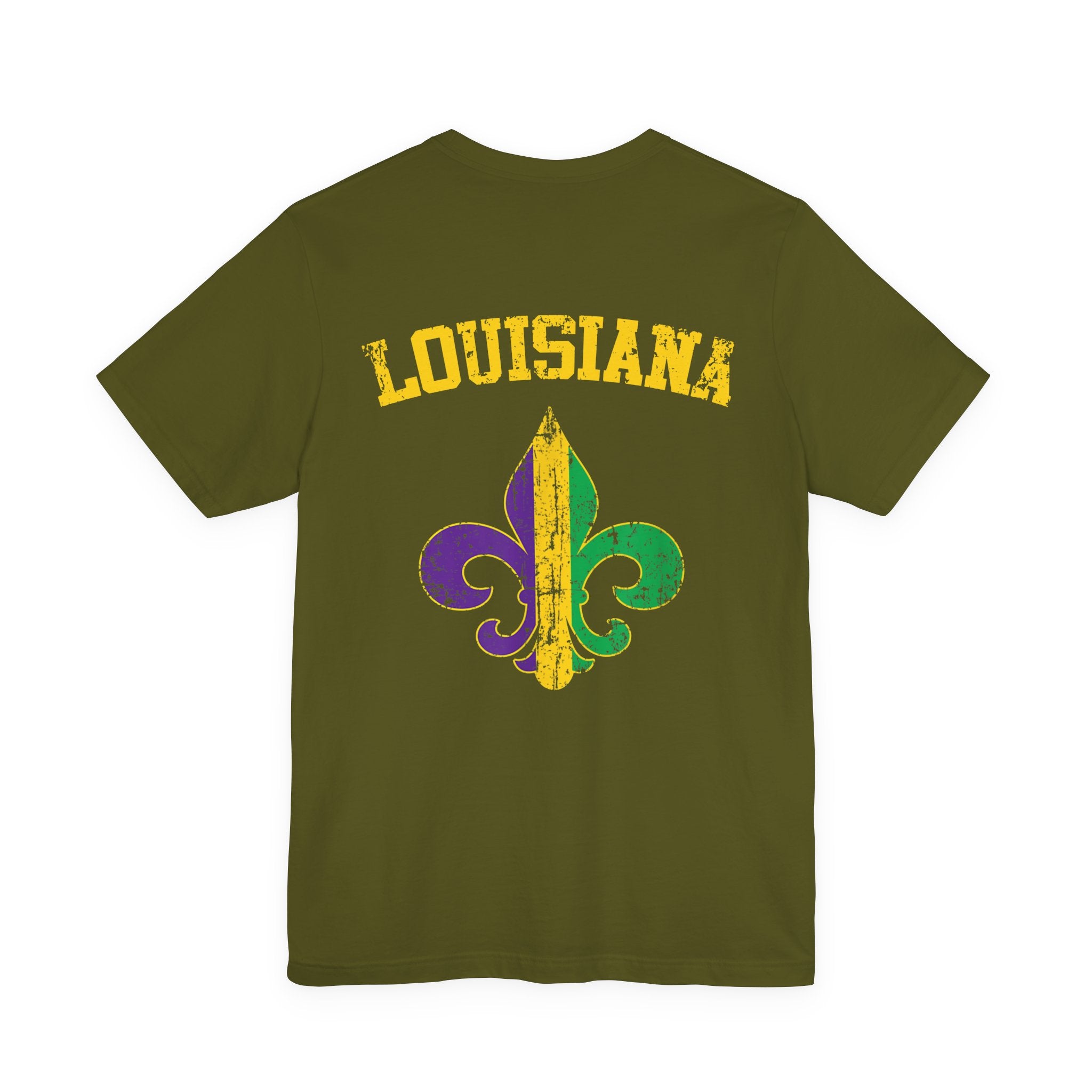 Mardi Gras 'Shake Your Bootie' T‑Shirt — Louisiana Fleur‑de‑Lis Tee