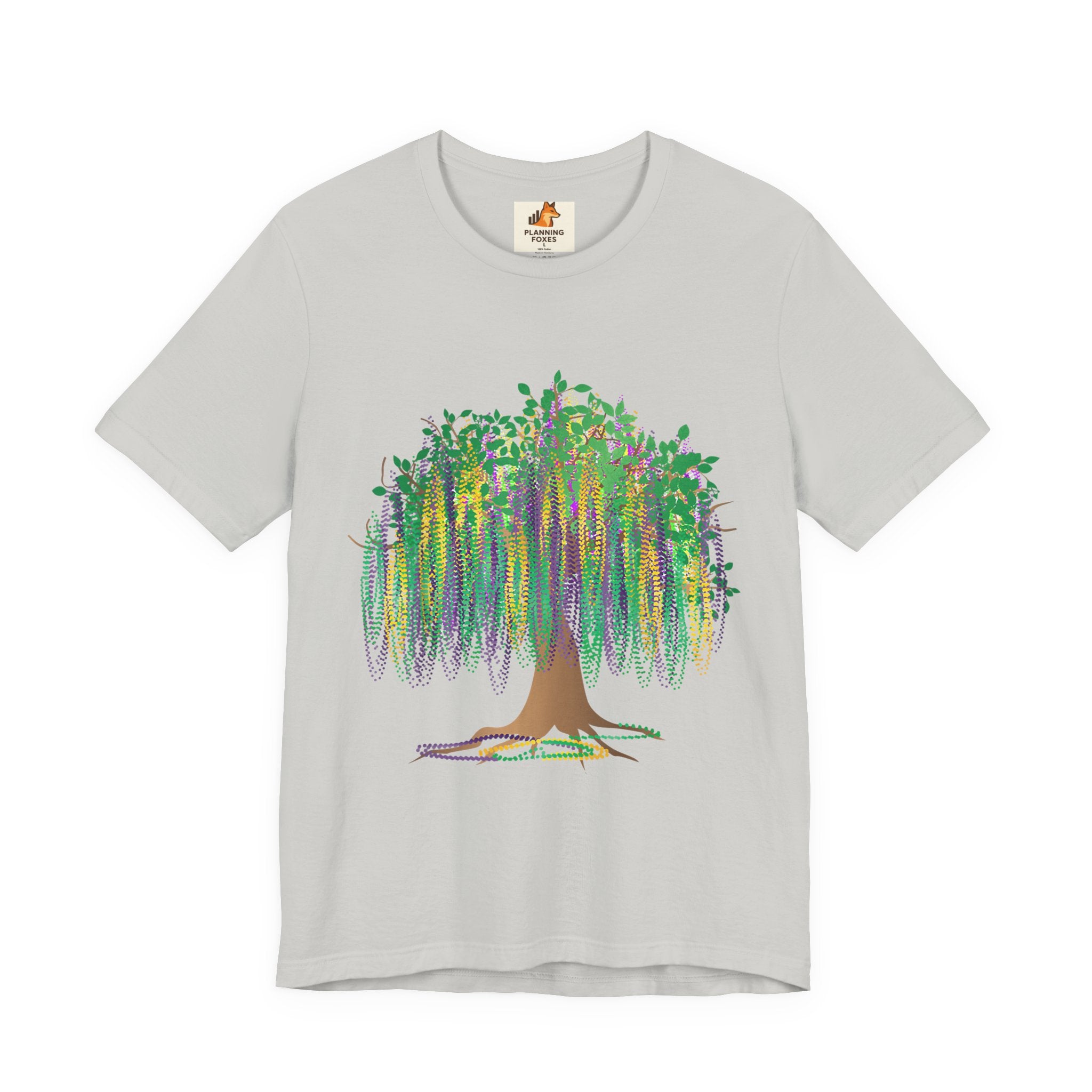 Mardi Gras Willow T-Shirt — Louisiana Fleur-de-Lis Tee