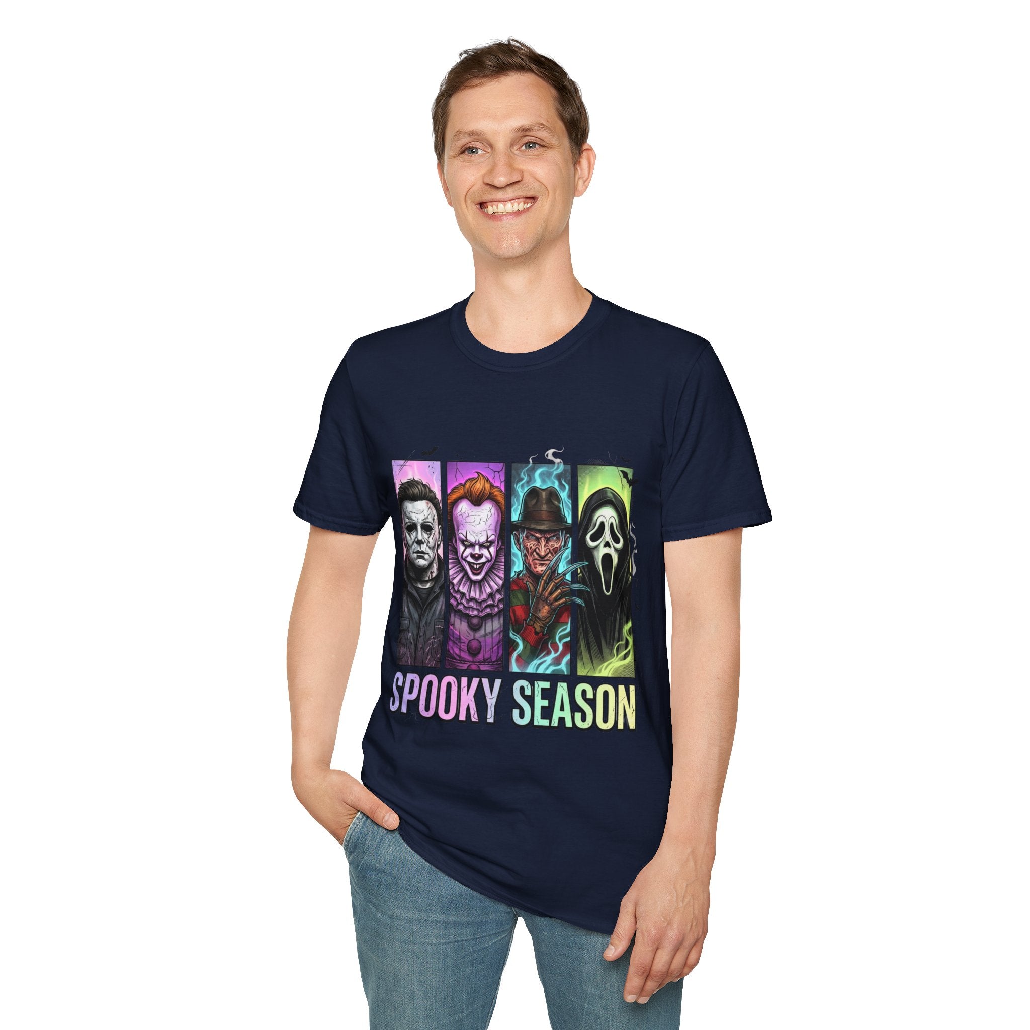Halloween Horror Icons T-Shirt — "Spooky Season" Graphic Tee