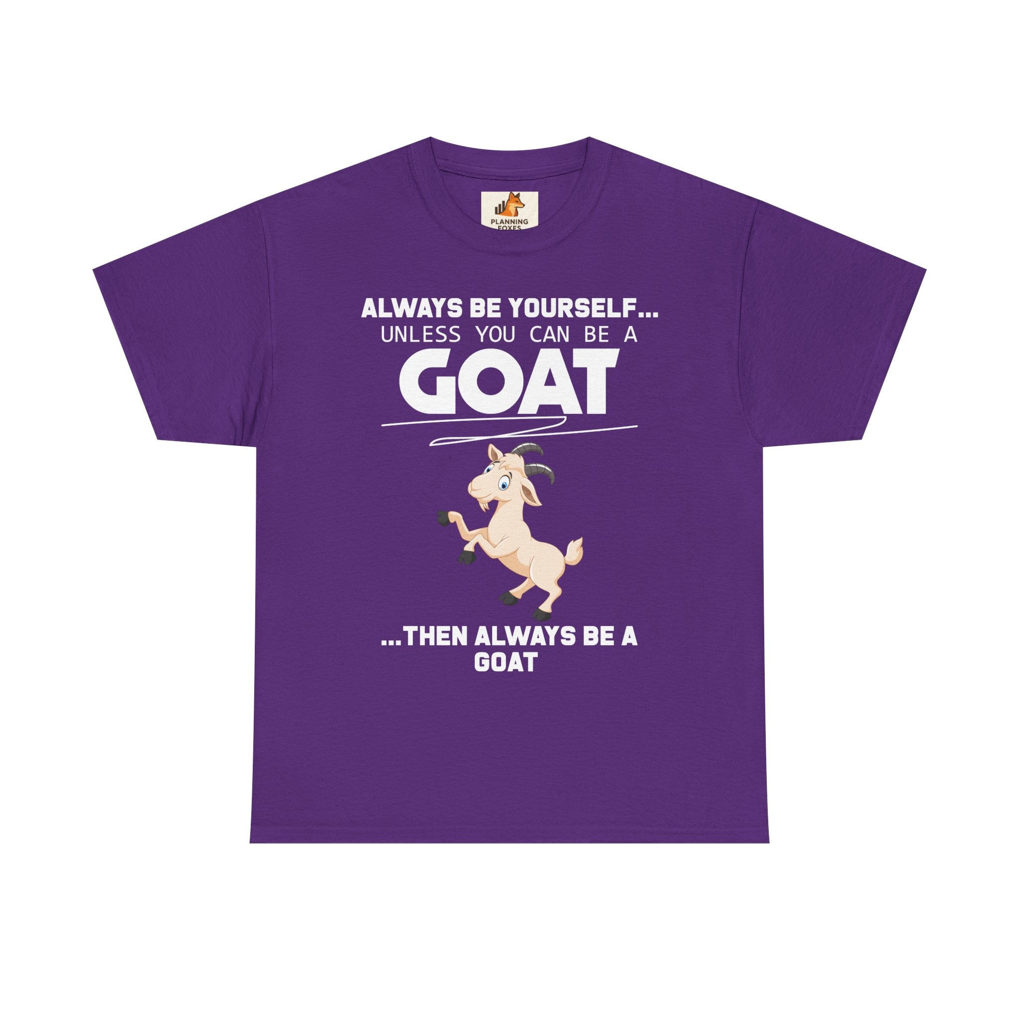 Cute Cartoon Goat Graphic Tee — Playful Farm Animal Shirt