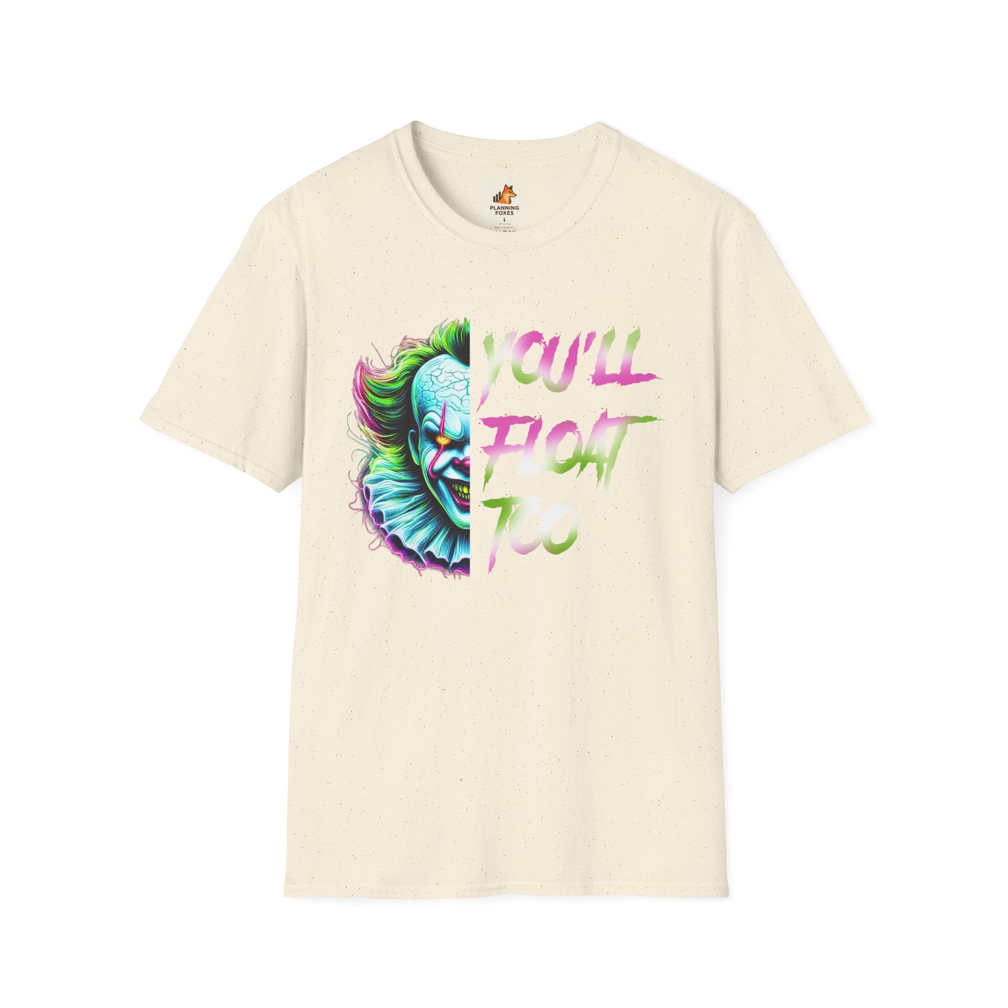 Horror Clown IT "You'll Float Too" T‑Shirt