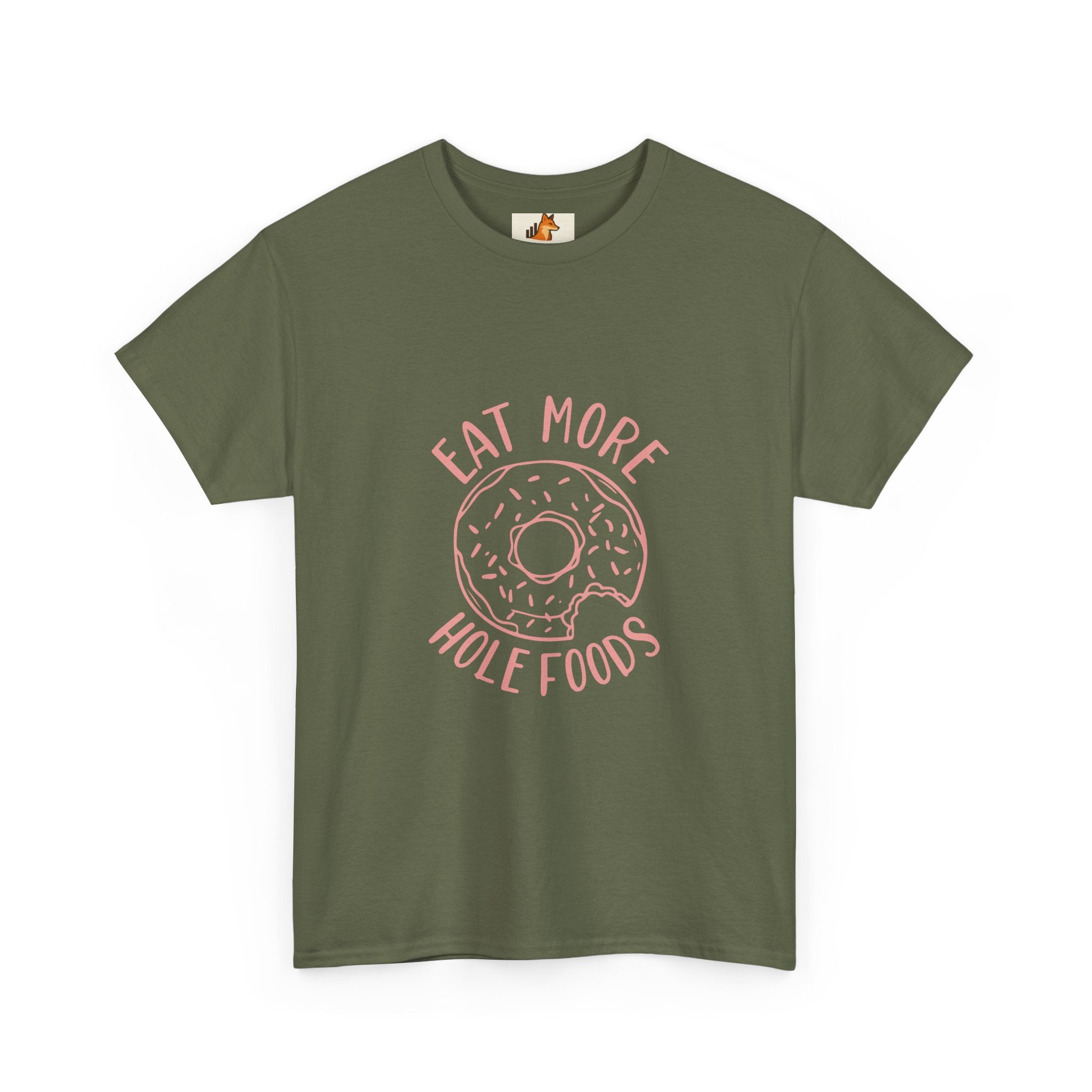 T-Shirt — "Eat More Hole Foods" Donut Graphic Tee