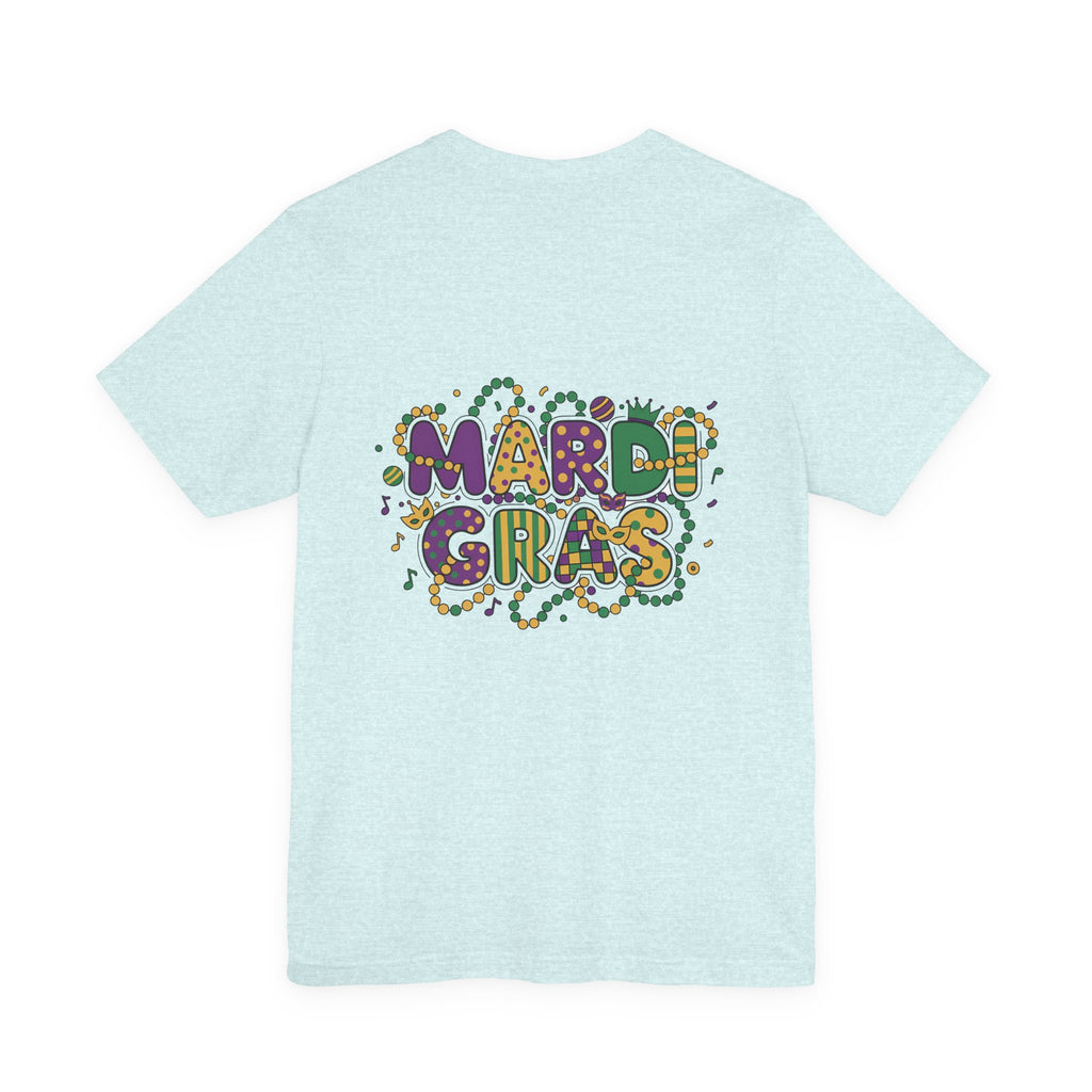 Mardi Gras T-Shirt — "Peace Love Gumbo" Festive Carnival Tee