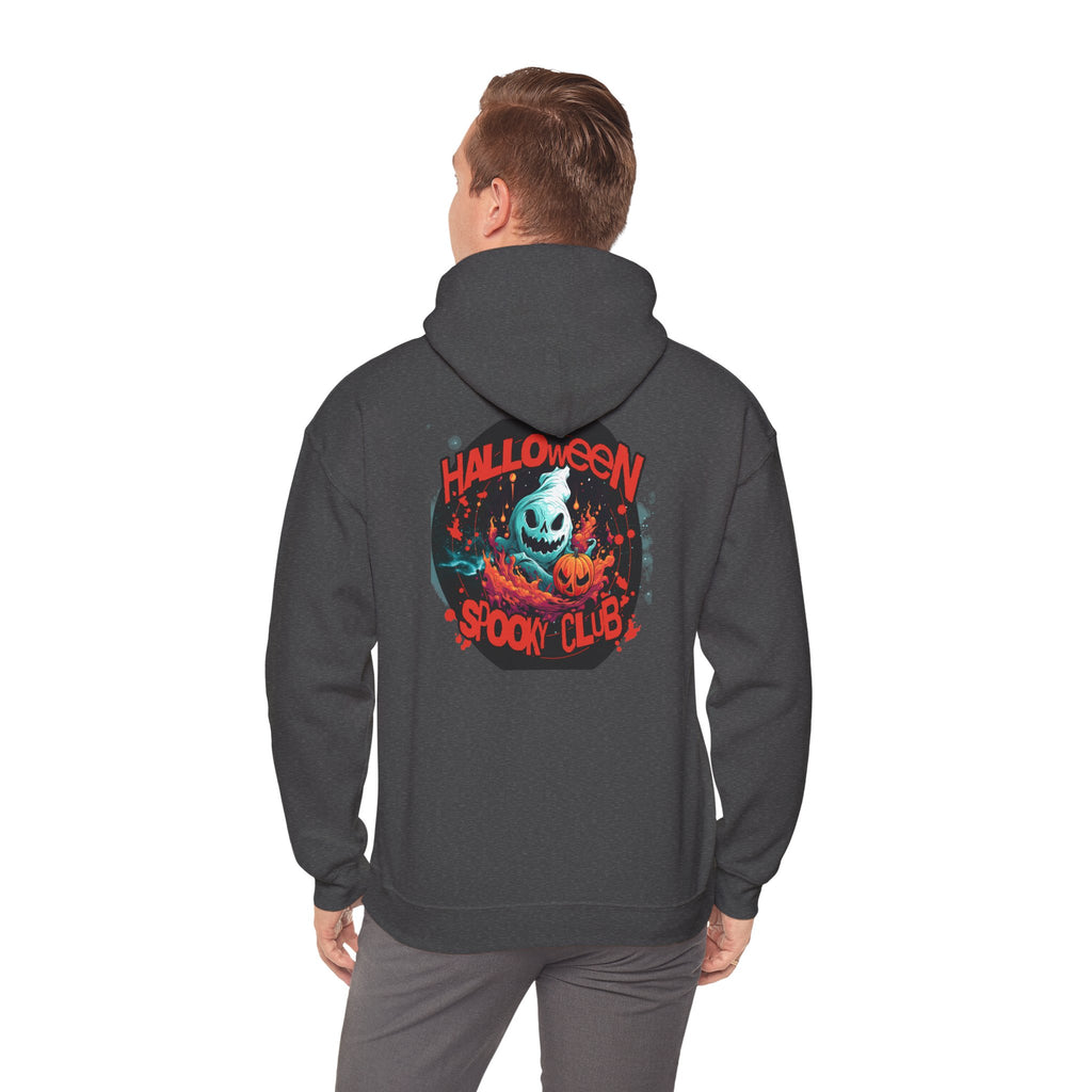 Halloween Spooky Club Hoodie — Fatality Retro Skull Horror Pullover