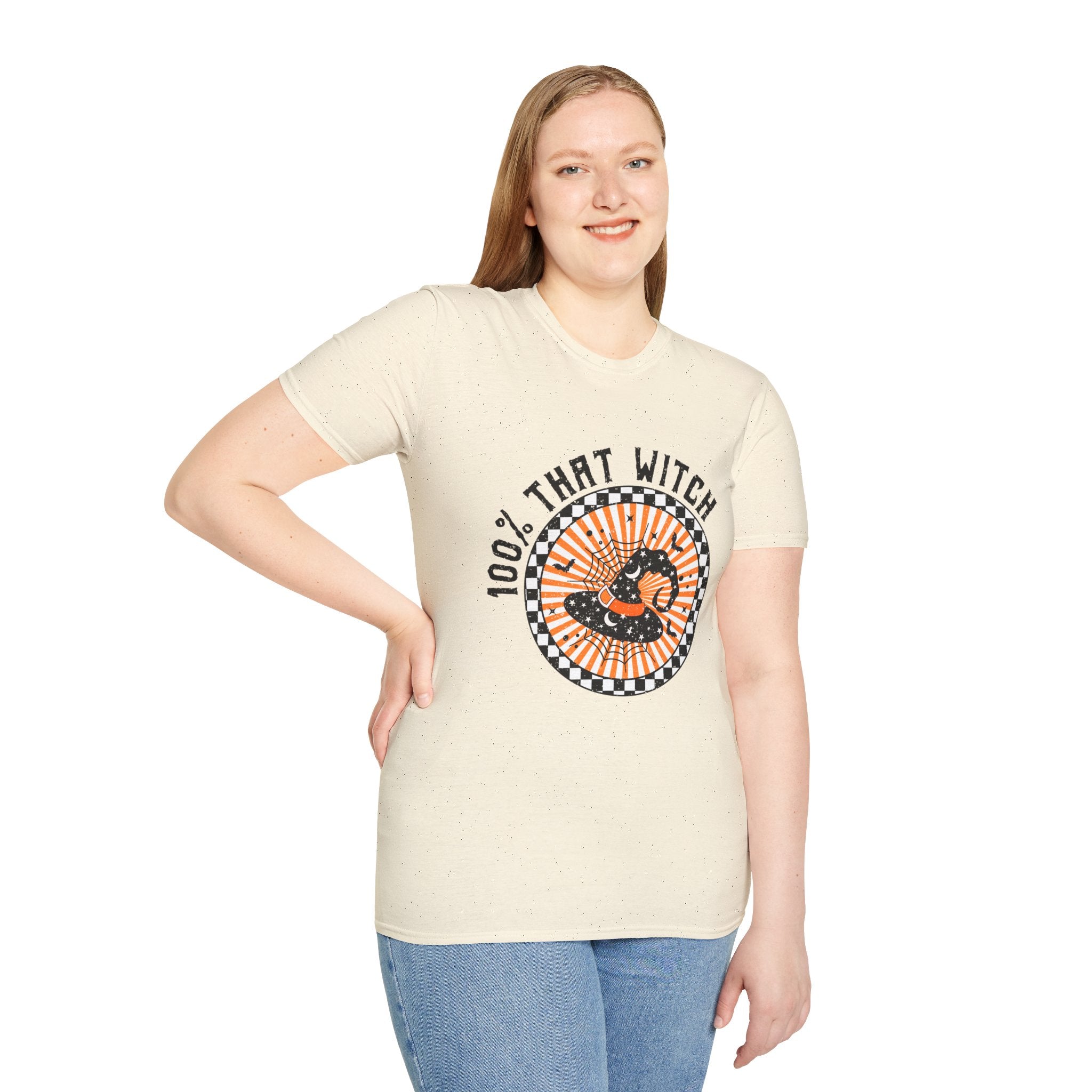 100% That Witch T-Shirt — Retro Halloween Witch Graphic Tee