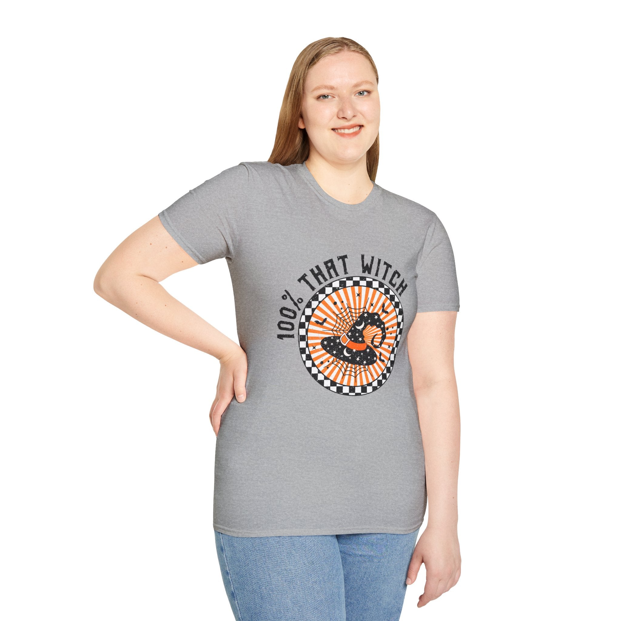 100% That Witch T-Shirt — Retro Halloween Witch Graphic Tee