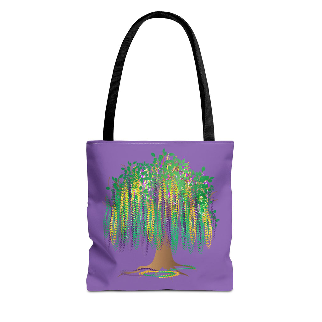 Mardi Gras Bead Tree Art Tote