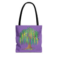 Mardi Gras Bead Tree Art Tote