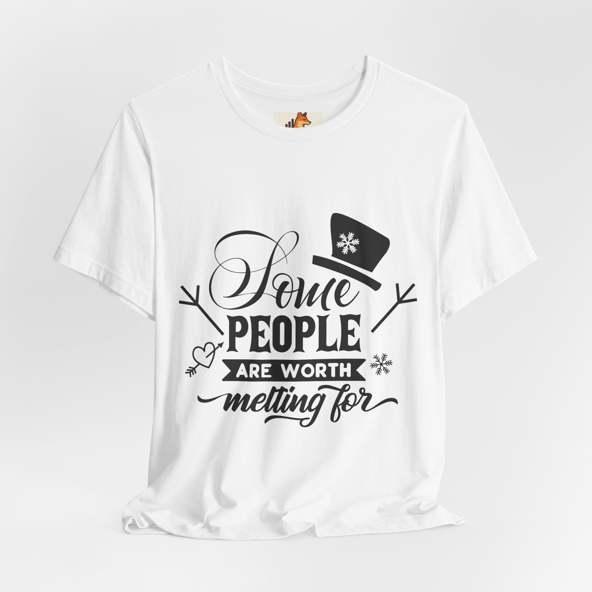 Some People Are Worth Melting For T-Shirt – Frozen Inspired Winter Quote Tee