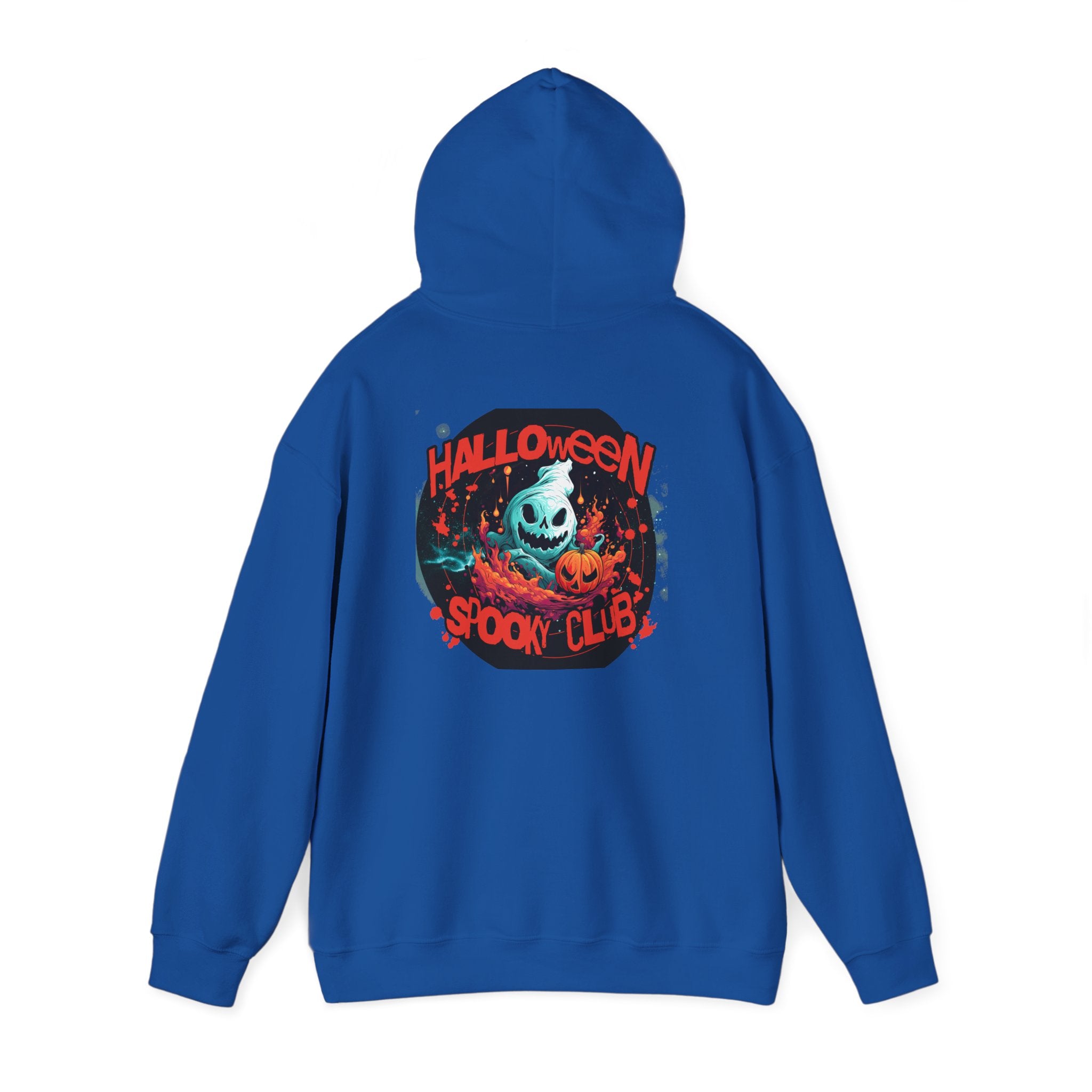 Halloween Spooky Club Hoodie — Fatality Retro Skull Horror Pullover