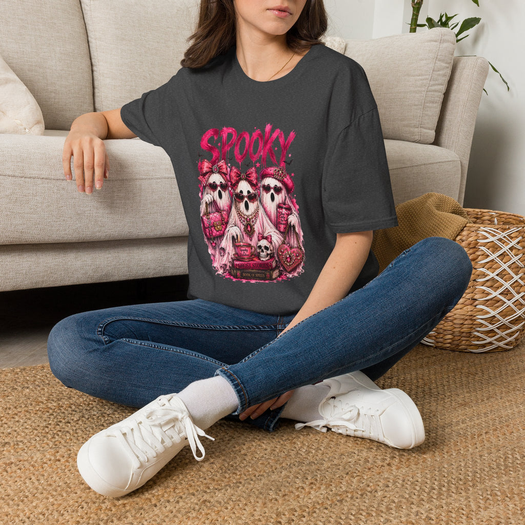 Spooky Pink Skull Trio T-Shirt