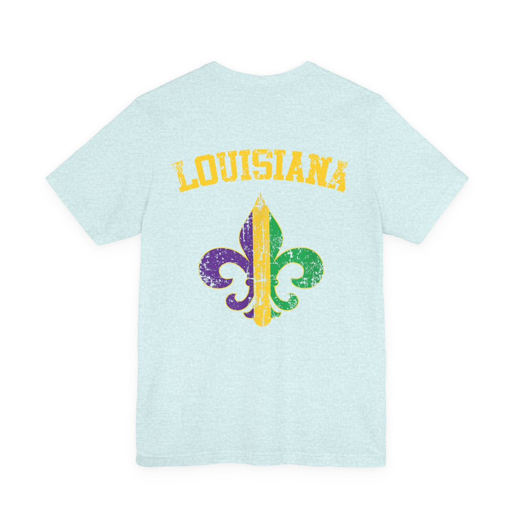 Mardi Gras “Let’s Get Cray Cray” Crawfish T-Shirt — Louisiana Fleur-de-Lis Party Tee