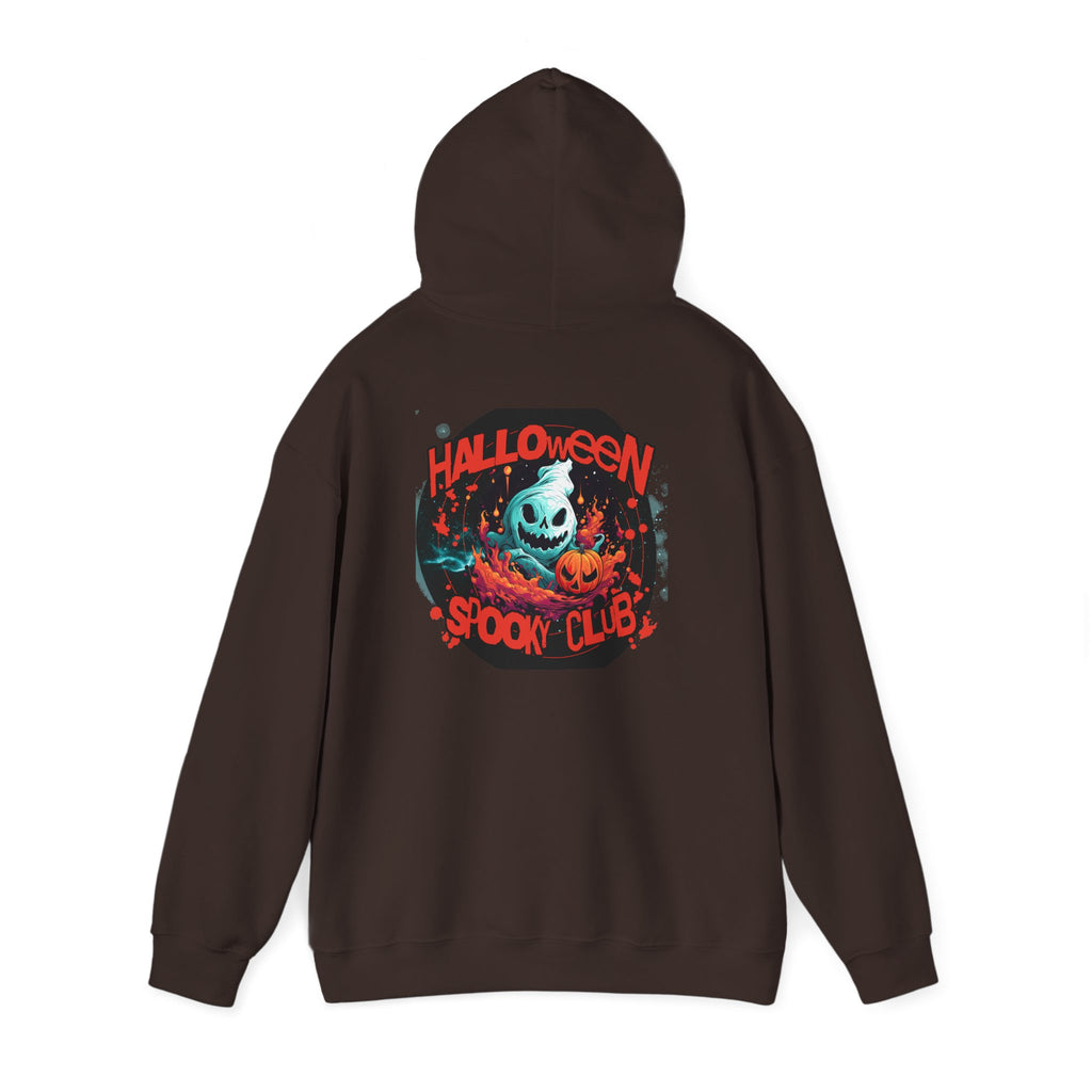 Halloween Spooky Club Hoodie — Fatality Retro Skull Horror Pullover
