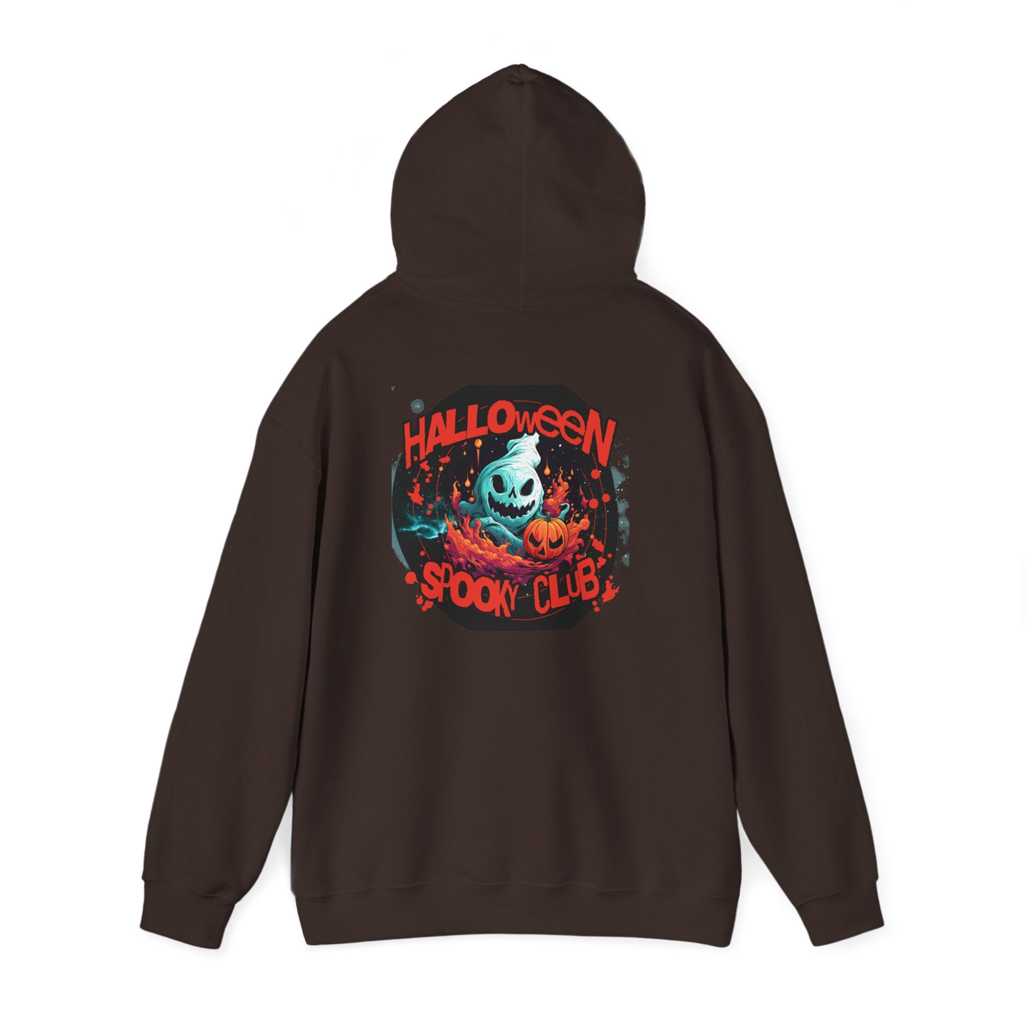 Halloween Spooky Club Hoodie — Fatality Retro Skull Horror Pullover