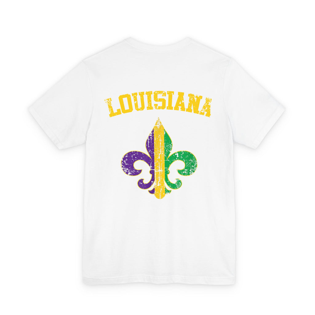 Mardi Gras “Let’s Get Cray Cray” Crawfish T-Shirt — Louisiana Fleur-de-Lis Party Tee