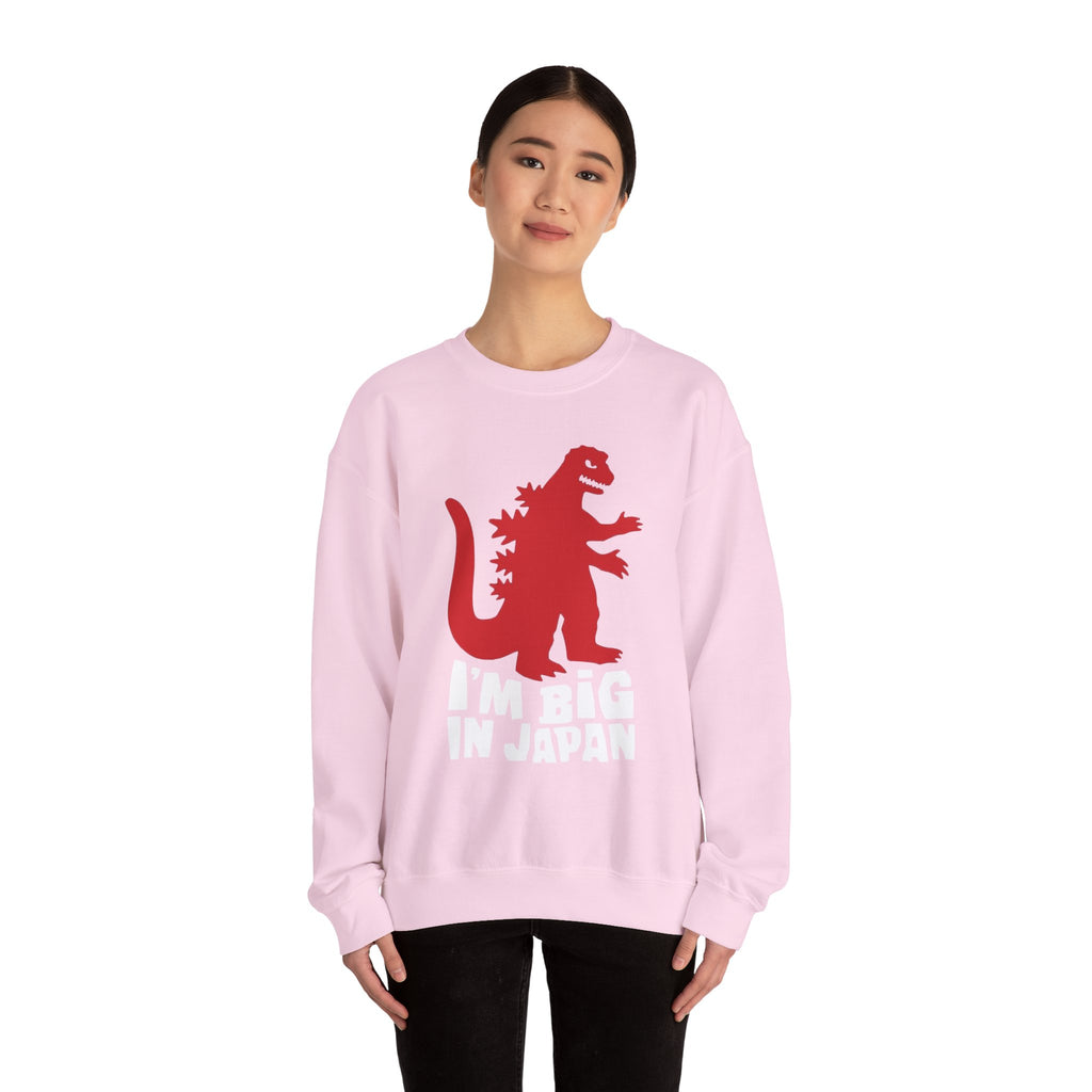 Red Godzilla Silhouette Crewneck Sweatshirt