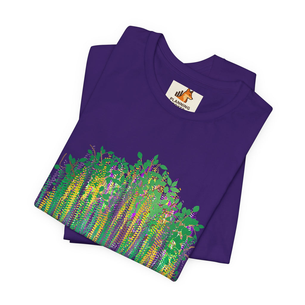 Mardi Gras Willow T-Shirt — Louisiana Fleur-de-Lis Tee