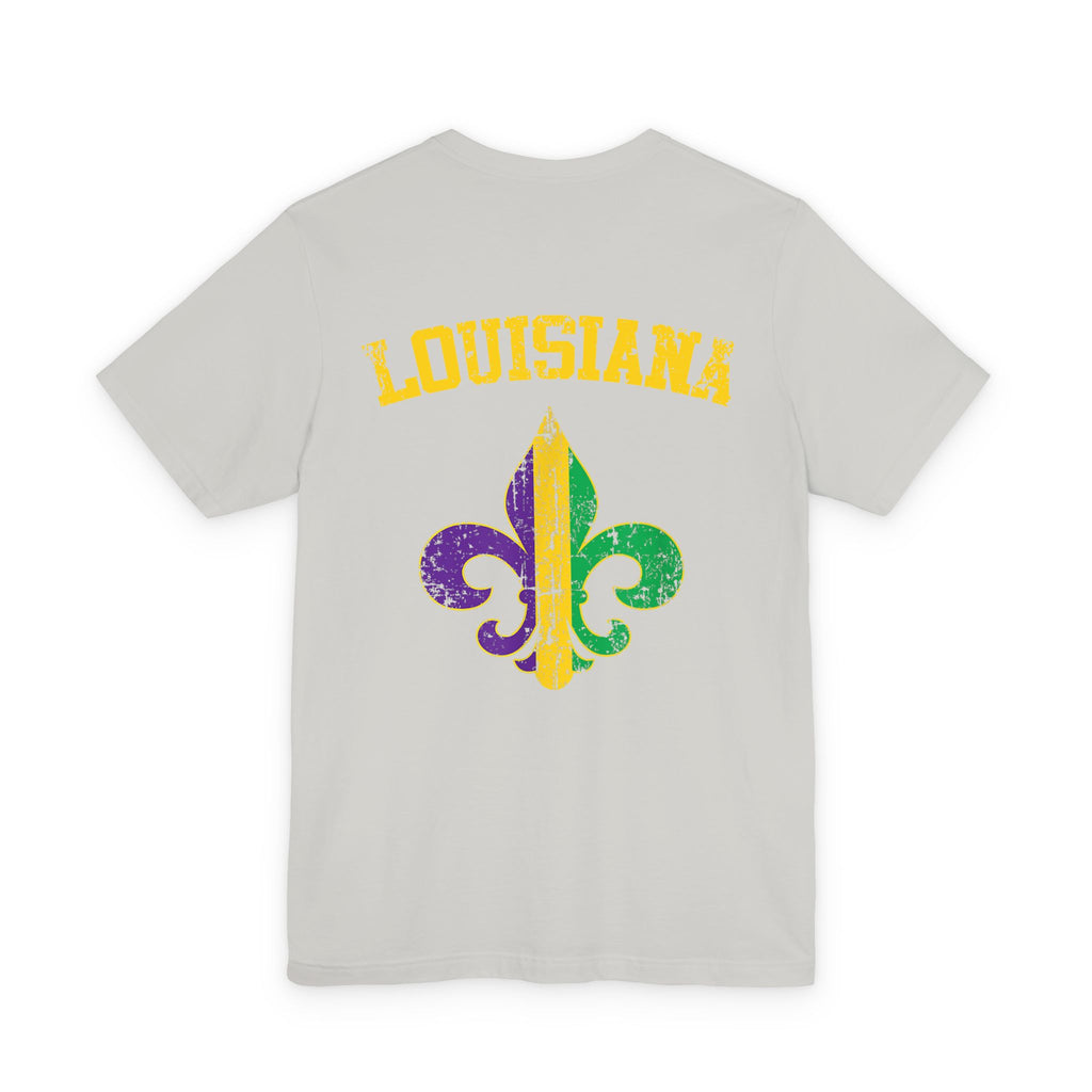 Mardi Gras “Let’s Get Cray Cray” Crawfish T-Shirt — Louisiana Fleur-de-Lis Party Tee