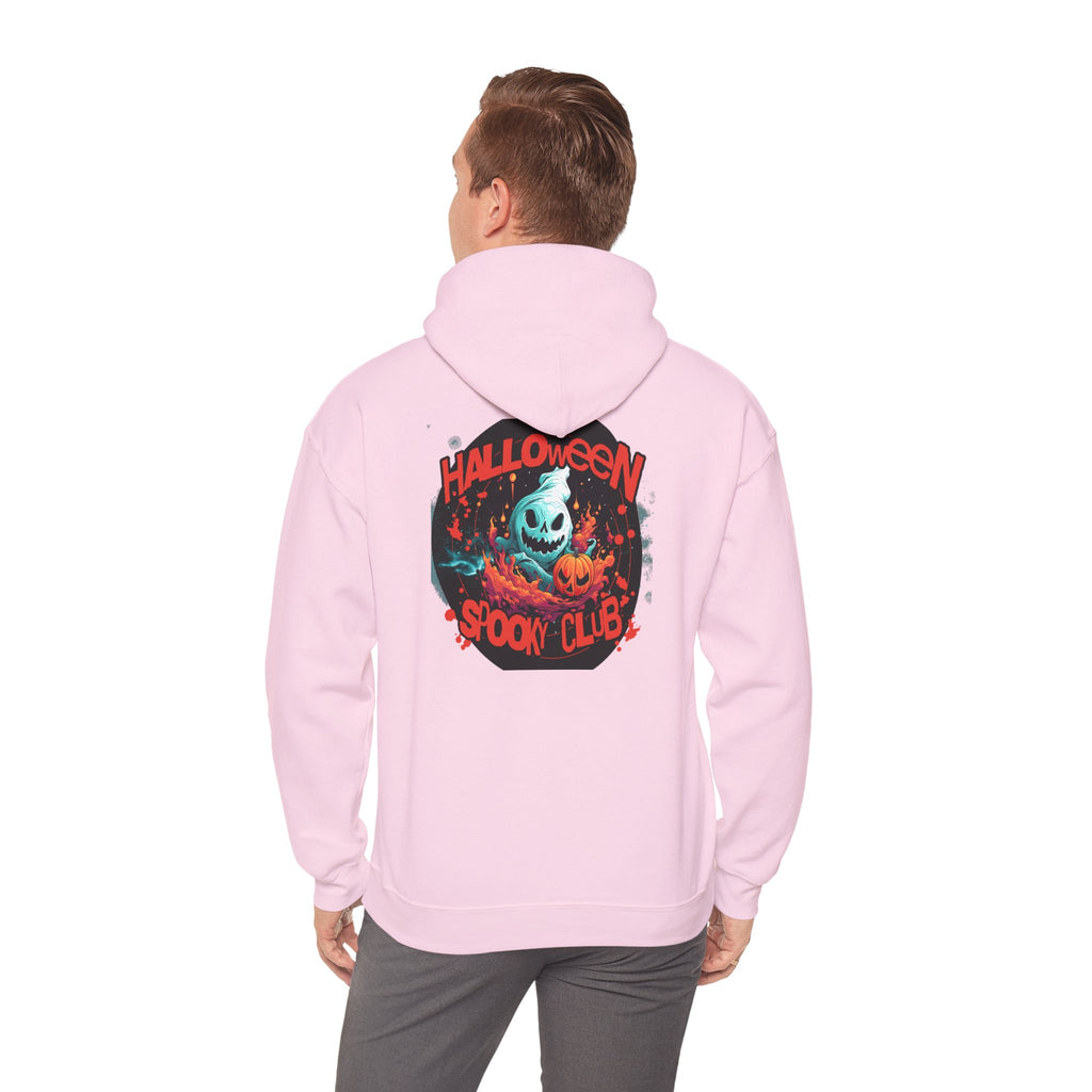 Halloween Spooky Club Hoodie — Fatality Retro Skull Horror Pullover