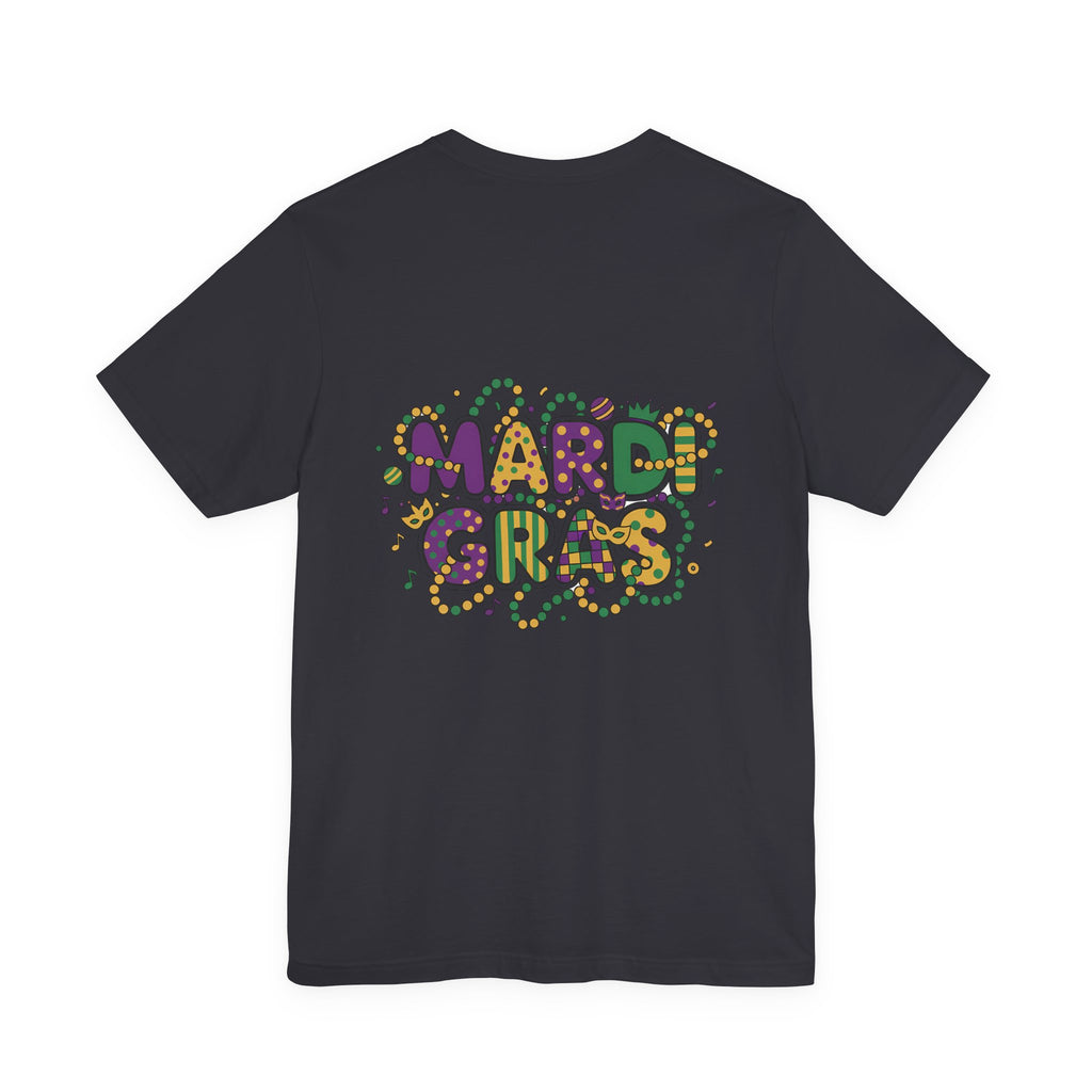 Mardi Gras T-Shirt — "Peace Love Gumbo" Festive Carnival Tee
