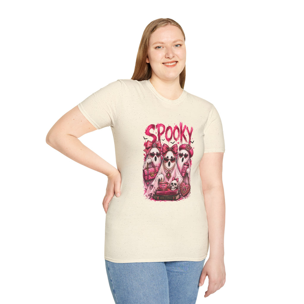 Spooky Pink Skull Trio T-Shirt