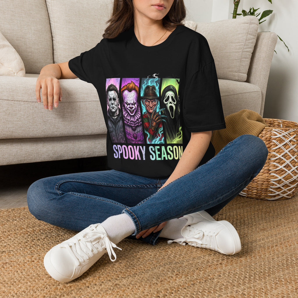 Halloween Horror Icons T-Shirt — "Spooky Season" Graphic Tee