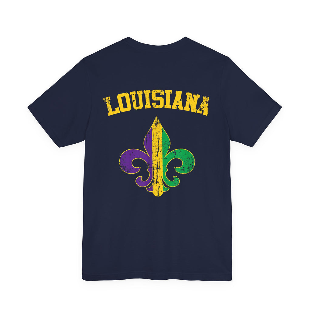 King Cake Calories Tee — Mardi Gras Louisiana Fleur-de-Lis Shirt