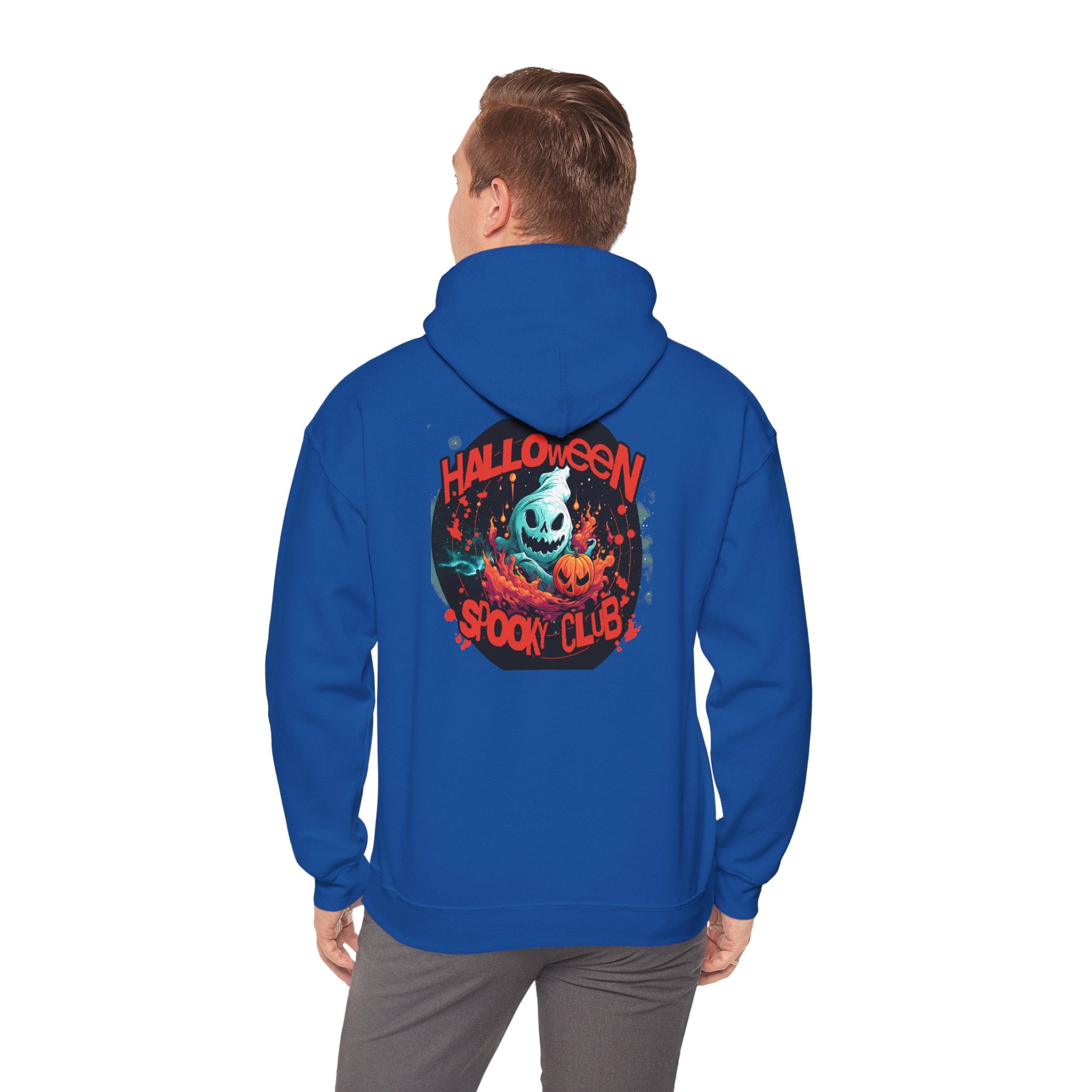 Halloween Spooky Club Hoodie — Fatality Retro Skull Horror Pullover