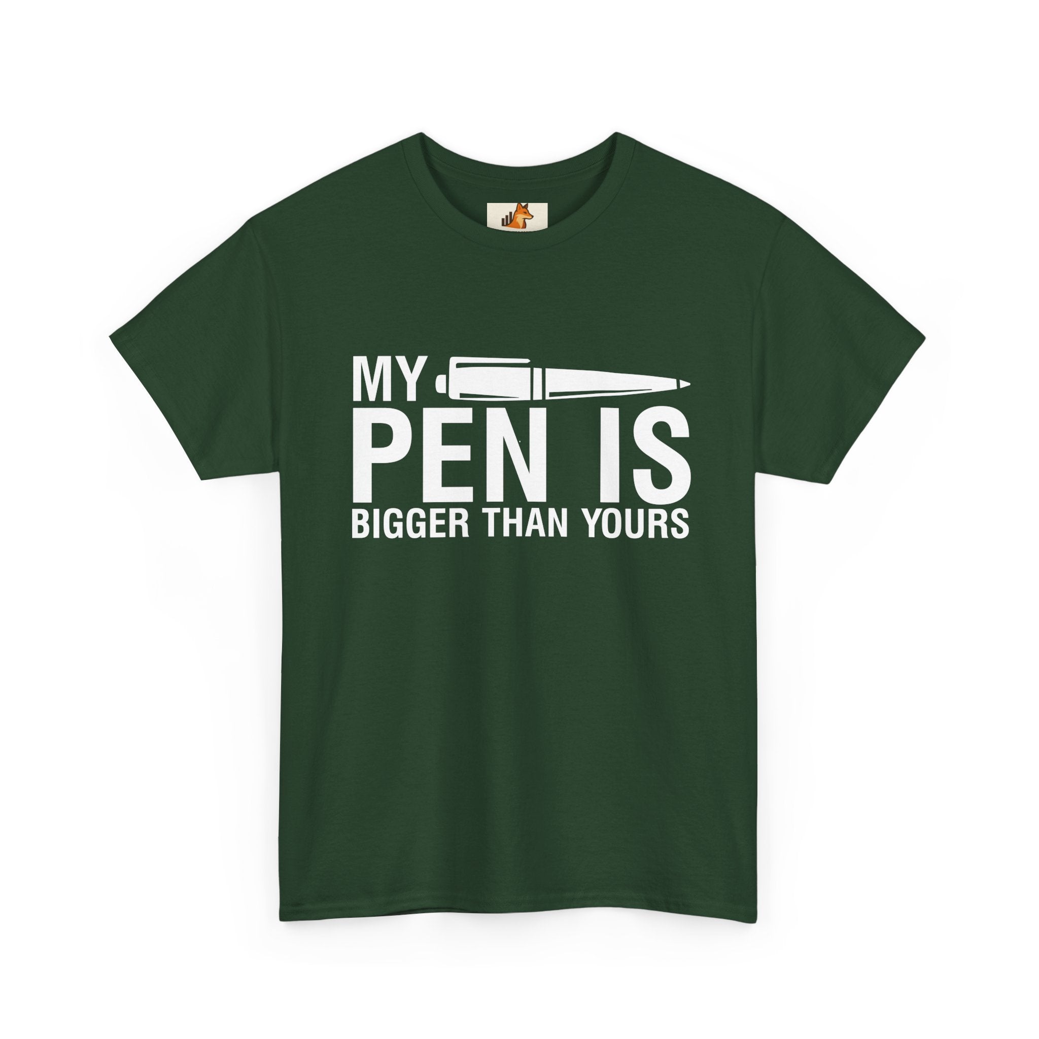 T-Shirt — "My Pen Is Bigger Than Yours" Funny Writer/Journalist Tee