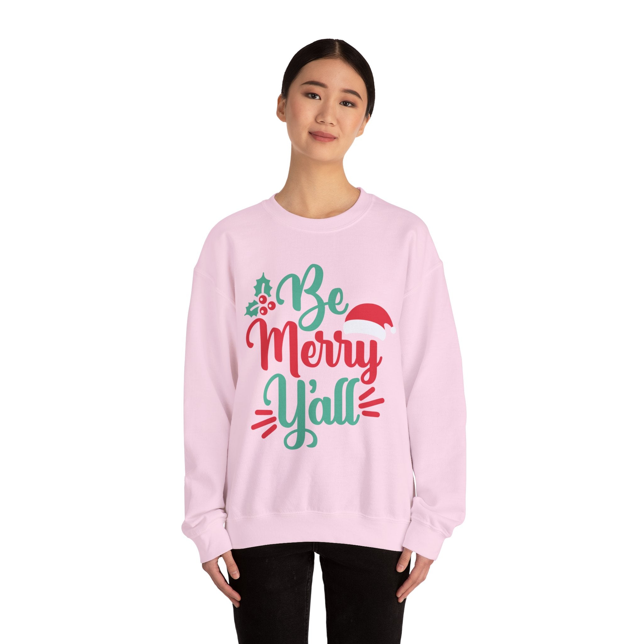 Be Merry Y'all Christmas Sweatshirt