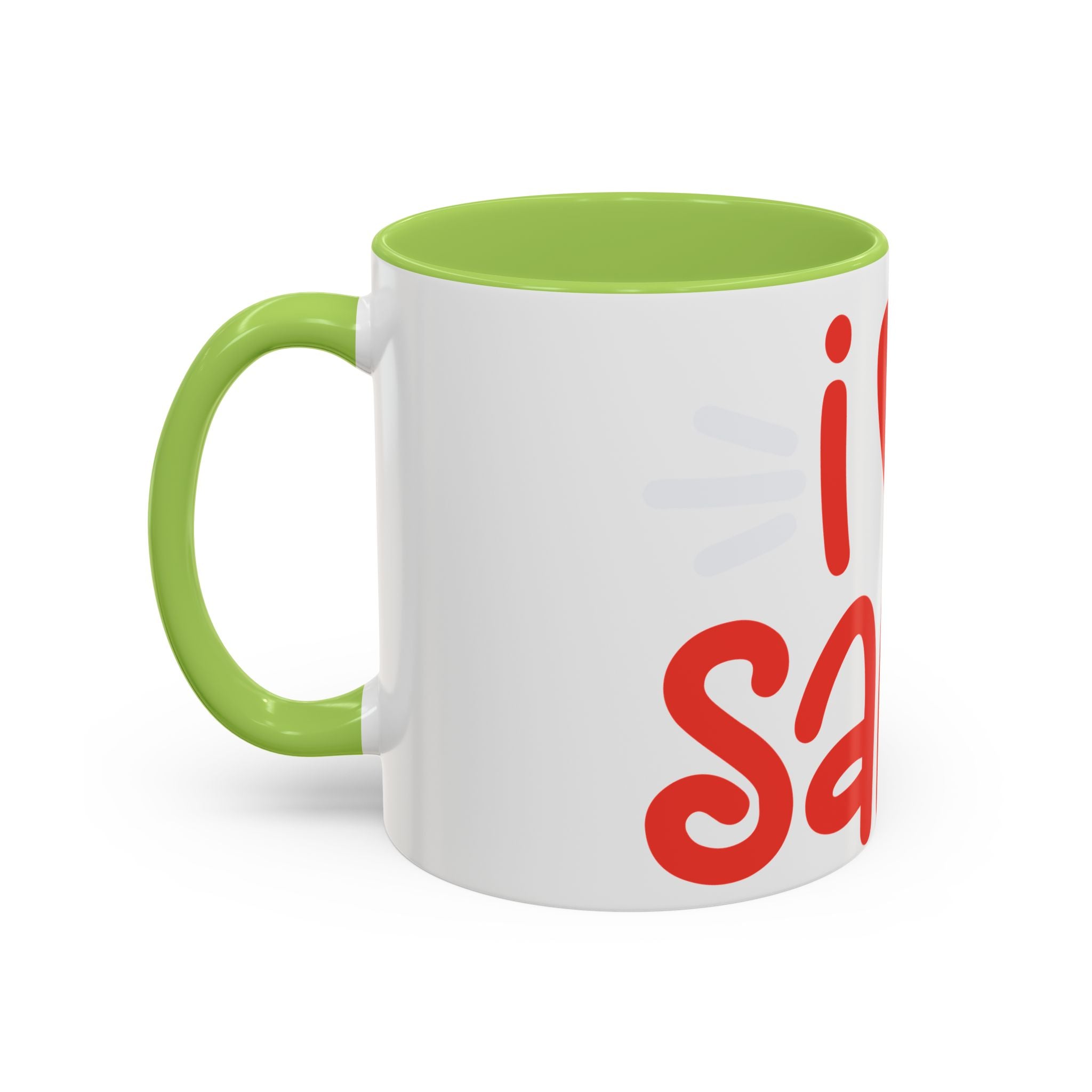 I  Santa Christmas Coffee Mug — Holiday Accent Mug (11/15oz)