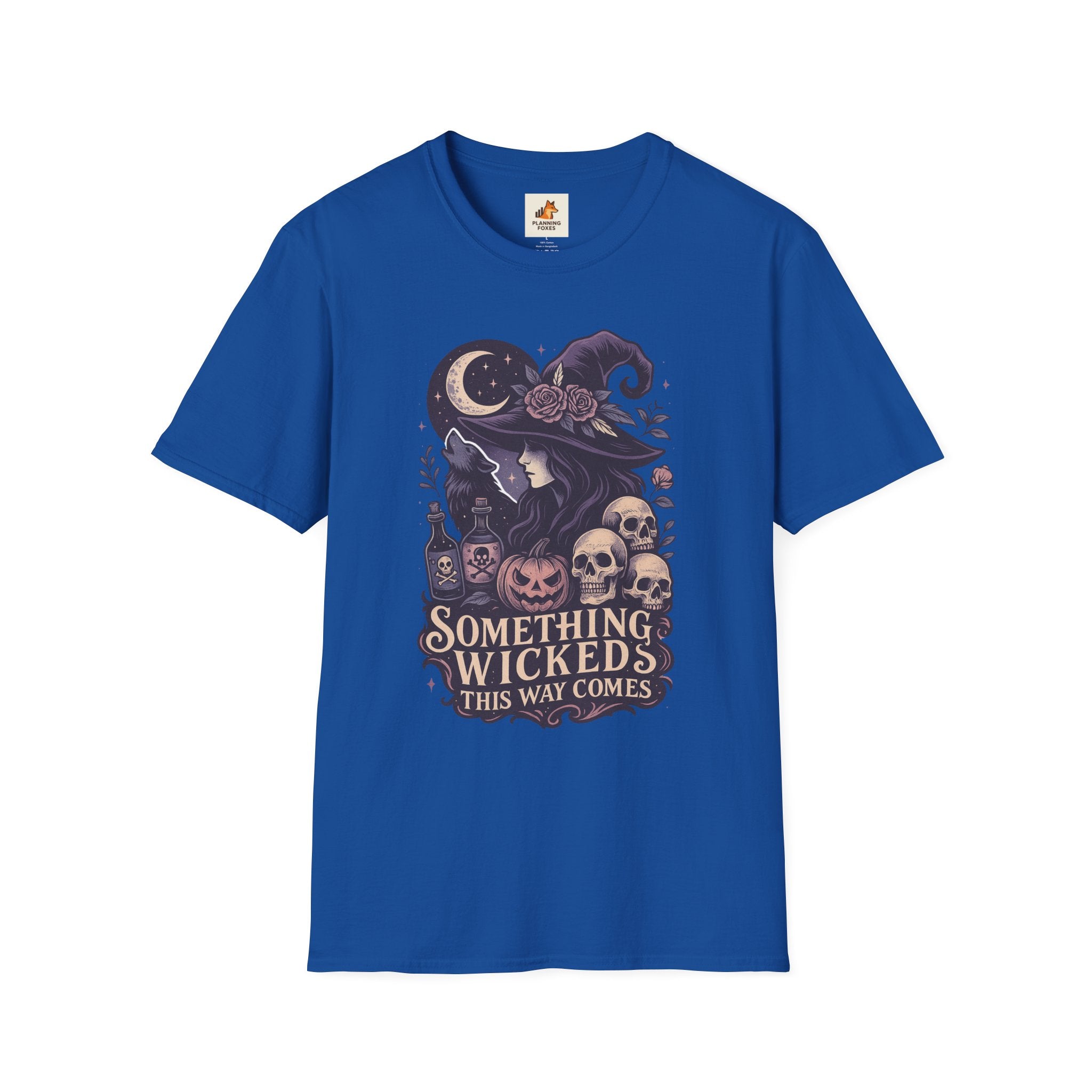 Witchy Moon T‑Shirt — "Something Wicked This Way Comes" Halloween Tee