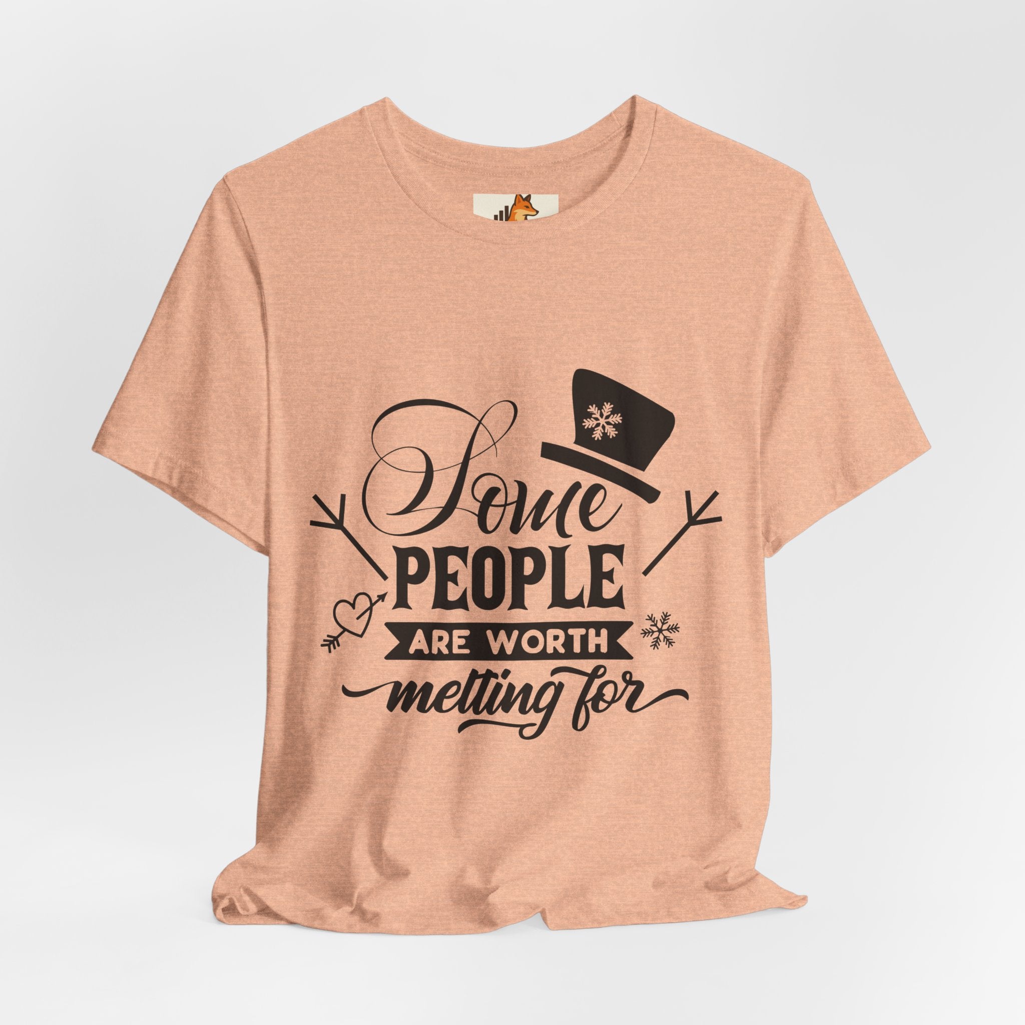 Some People Are Worth Melting For T-Shirt – Frozen Inspired Winter Quote Tee