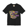 Mardi Gras 'Shake Your Bootie' T‑Shirt — Louisiana Fleur‑de‑Lis Tee
