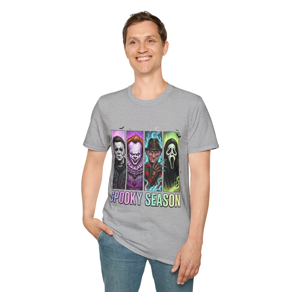 Halloween Horror Icons T-Shirt — "Spooky Season" Graphic Tee