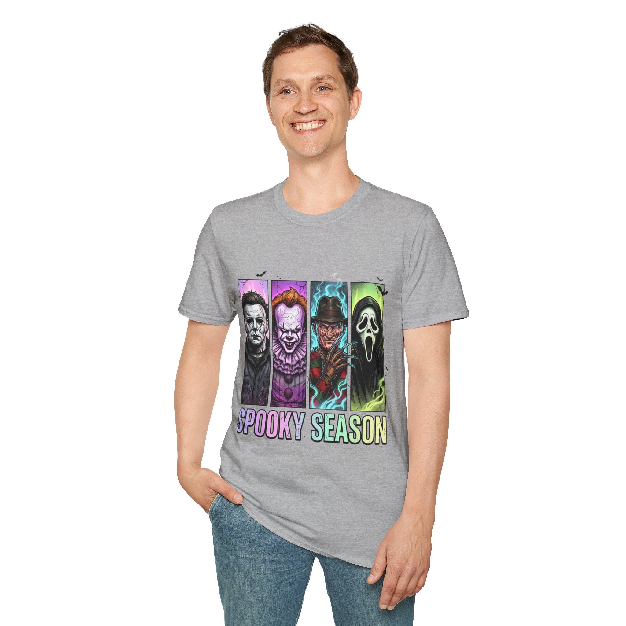 Halloween Horror Icons T-Shirt — "Spooky Season" Graphic Tee