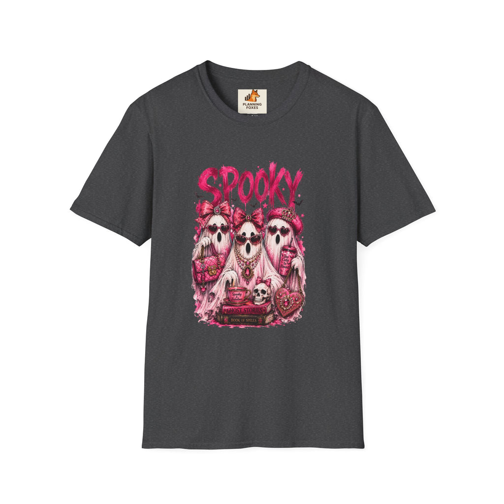 Spooky Pink Skull Trio T-Shirt