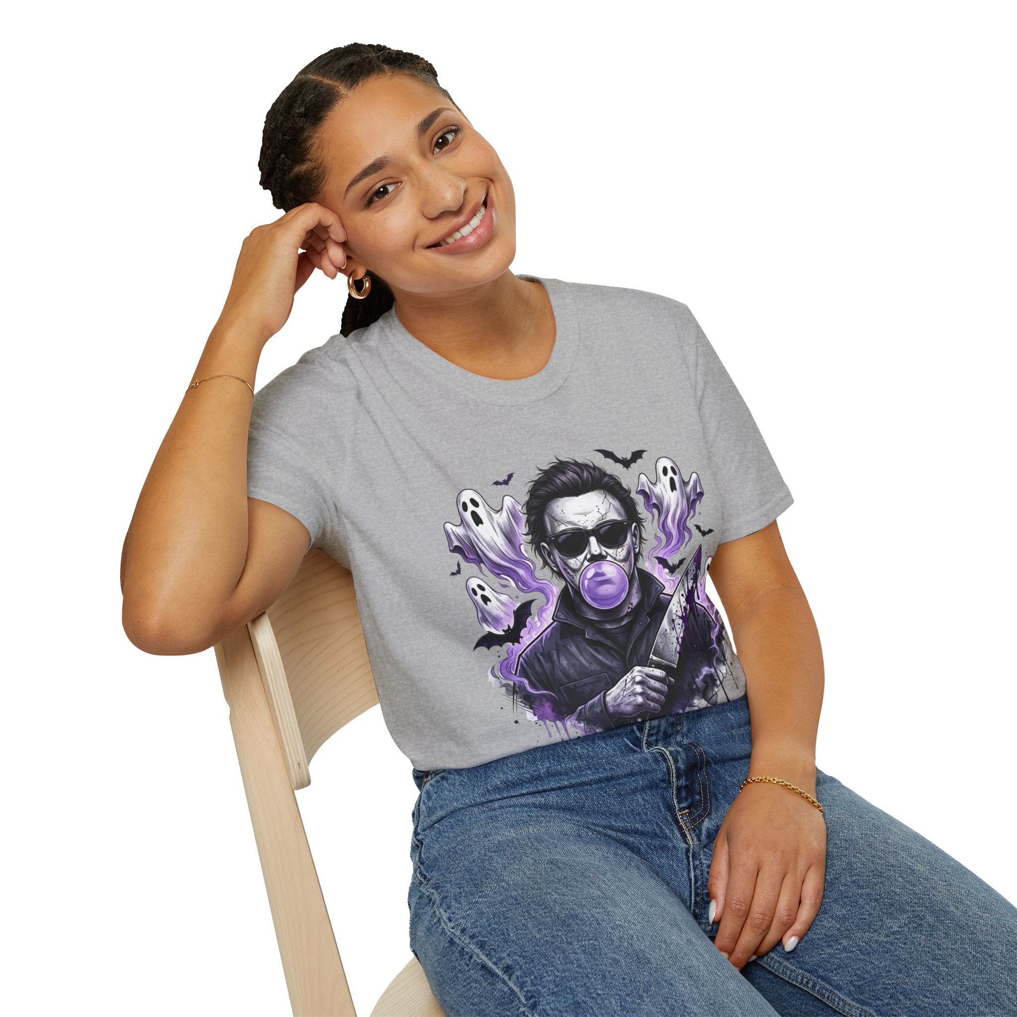 Vintage Horror Icon T-Shirt — Bubblegum Jason Design