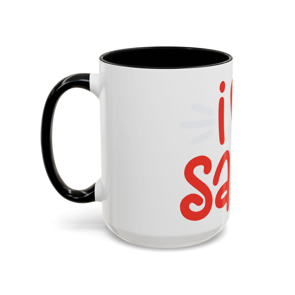 I  Santa Christmas Coffee Mug — Holiday Accent Mug (11/15oz)